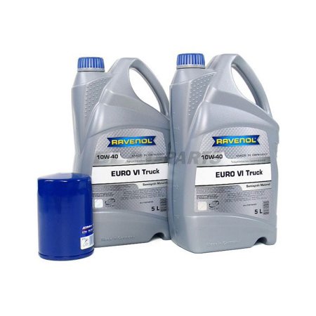 BLAU J1A2763-B Motor Oil Change Kit - Compatible with 2006-16 Chevrolet Express w/ 8 Cylinder 6.6L Duramax Diesel Engine - 10w40