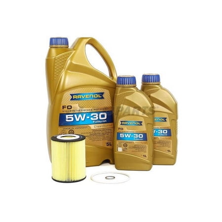 BLAU J1A4601-C Motor Oil Change Kit - Compatible with 2007-14 Volvo S80 w/ 6 Cylinder 3.2L Engine