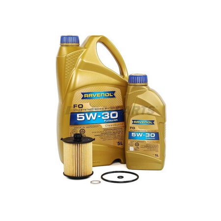 BLAU J1A4633-B Motor Oil Change Kit - Compatible with 2015-16 Volvo S80 w/ 4 Cylinder 2.0L Engine