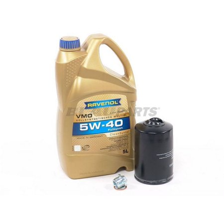 BLAU J1A5052-B Motor Oil Change Kit - Compatible with 1998-00 VW Passat w/ 4 Cylinder 1.8T Engine - 5w40