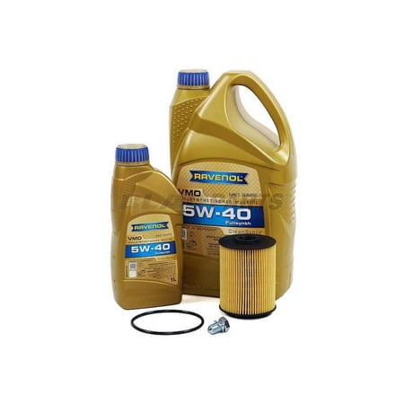 BLAU J1A5064-E Motor Oil Change Kit - Compatible with 1997-00 VW EuroVan w/ 6 Cylinder 2.8L Engine 5w40