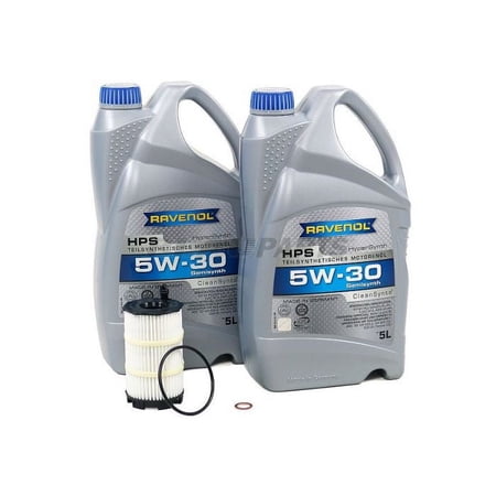BLAU J1A5078-B Motor Oil Change Kit - Compatible with 2007-09 Audi S8 w/ 10 Cylinder 5.2L Engine - 5w30