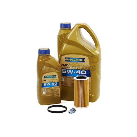 BLAU J1A5090-F Motor Oil Change Kit - Compatible with 2012-14 VW Passat w/ 5 Cylinder 2.5L Engine - 5w40