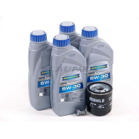BLAU J1A5117-B Motor Oil Change Kit - Compatible with 2016-17 Audi A3 w/ 4 Cylinder 1.4T Engine - 5w30