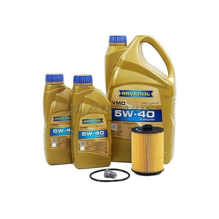 BLAU J1A5135-C Motor Oil Change Kit - Compatible with 2012-16 VW Passat w/ 6 Cylinder 3.6L Engine - 5w40