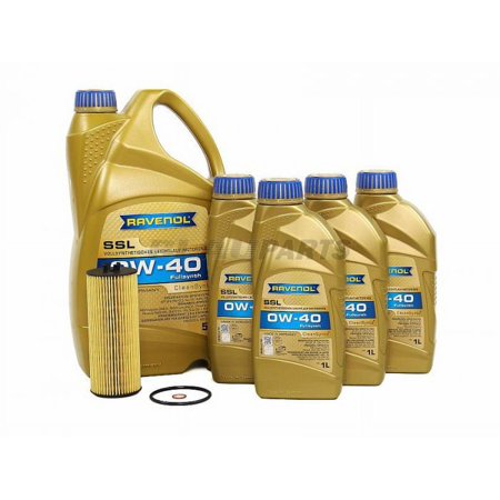 BLAU J1A7020-H Motor Oil Change Kit - Compatible with 2015-15 Mercedes Benz C63 AMG w/ 8 Cylinder 6.3L Gasoline Engine - 0W40