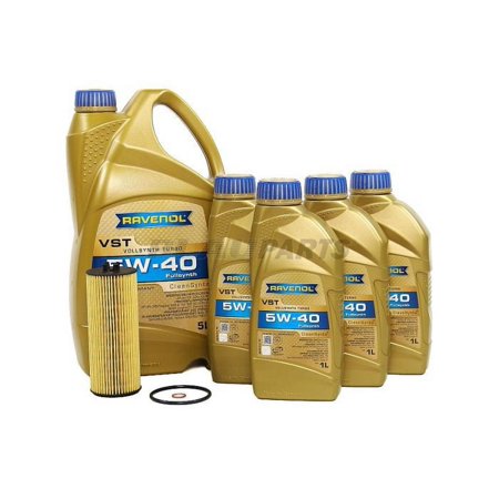 BLAU J1A7025-B Motor Oil Change Kit - Compatible with 2012-15 Mercedes Benz CLS63 AMG w/ 8 Cylinder 5.5L Gasoline Engine - 5W40