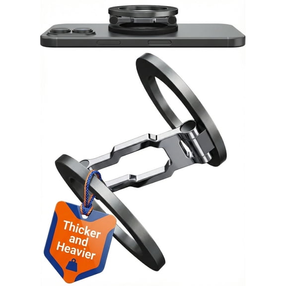 BLAUBECK Thick Magnetic Phone Mount for Gym, Zinc Alloy, MagSafe and Android