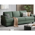 thumbnail image 1 of BLAZANT 3 Seater Sofa Oversize, 89" Extra Large Size Sofa Couch with Extra Deep Seats, Modern Loveseat Sofa, Comfortable Fabric, Easy to Install, for Living Room Apartment Lounge, Light Green, 1 of 9