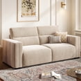 thumbnail image 1 of COPIAE 82” Velvet Loveseat Sofa, Comfy Deep Seat Sofa with Soft Cushion, Modern 2-Seater Couch with Piano Design Armrest& Ergonomic Backrest, Home Sofa Couch for Living room Bedroom, 1 of 10