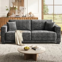COPIAE 86 Inch Sofa with Extra Deep Seats Oversize,2 Seater Sofa for Living Room, Modern Couch and Sofa, Comfy Armrests and Seats and Backrests, Easy Installation,Chenille Fabric Gray