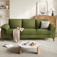 thumbnail image 1 of BLAZANT 89 Inch Sofa with Extra Deep Seats Oversize, 3 Seater Sofa for Living Room, comfy Tuxedo Arms With High Backrests,Modern Couch And Easy Installation,Terry Fleece Fabric Beige., 1 of 12