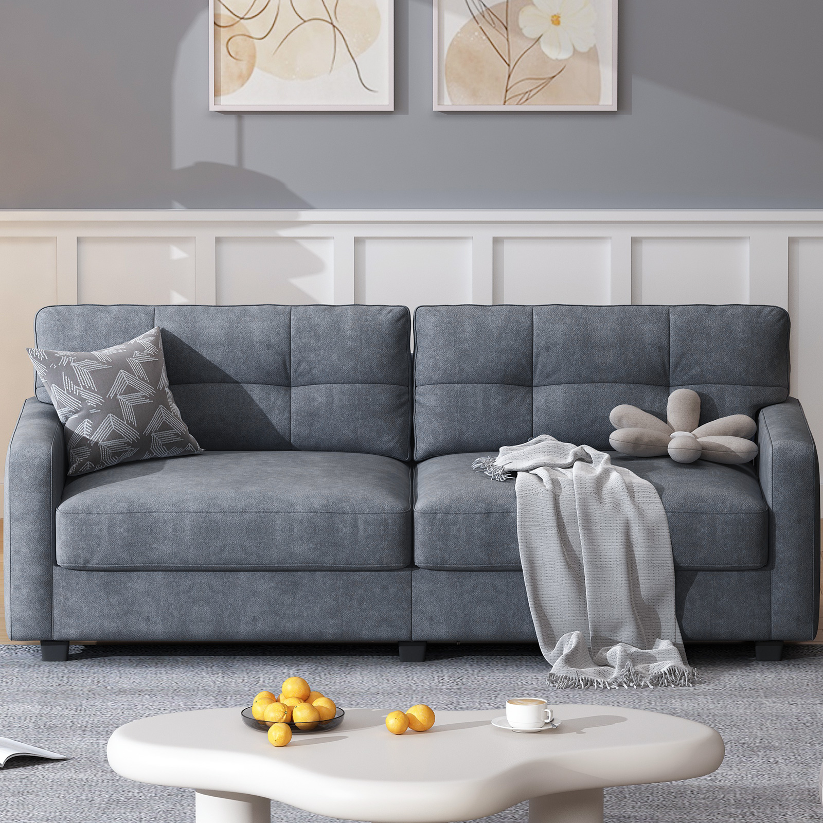 BLAZANT Comfortable Love Seat Couche,for Living Room, Mid Century