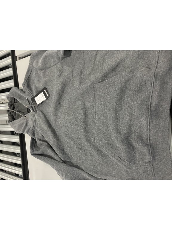 SWEATSHIRT JACKET WITH FRONT POUCH - SIZE XL - CHARCOAL - HR24004