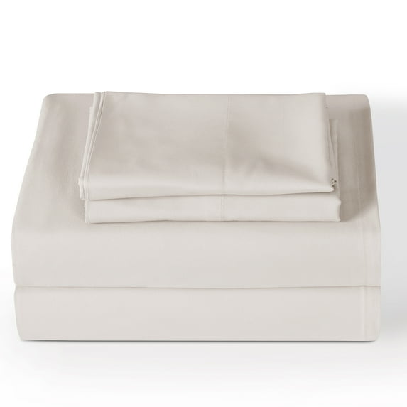 BLC Beige CA King Sheet Set 4 Piece Brushed Microfiber Egyptian Bedding Extra Soft Cooling Bed Sheets Deep Pocket up to 15-inch Mattress Hypoallergenic Wrinkle Fade Shrink Resistant