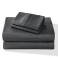 thumbnail image 1 of BLC Queen 100% Cotton Percale Sheet Set 4 piece Hotel Quality Sheets Gray color 300 Thread Count Soft Cotton Deep Pocket up to 15-inch Fade and Shrink Resistant, 1 of 7