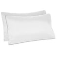thumbnail image 1 of BLC White Pillowcases Pack Of 2 King Size 1800 Thread Count Brushed Microfiber Ultra Soft Easy Care Envelope Closure Pillow Covers, 1 of 6