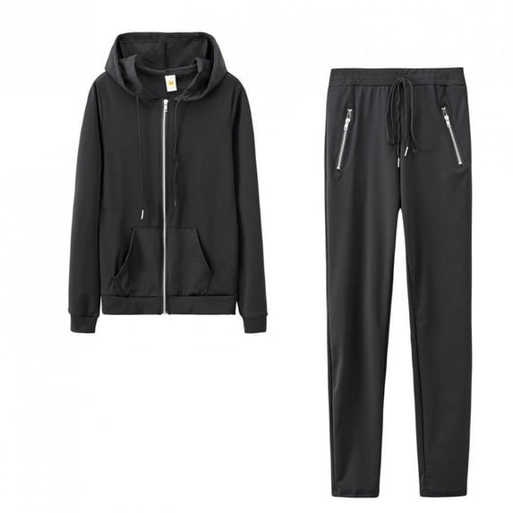 BLCHUNen 2 piece sweatsuits sets for women casual full zip up hooded drawstring long sleeve workout tracksuits with multi pocket