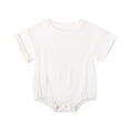 thumbnail image 1 of BLCHUNen Baby Bodysuits Crew Neck Pullover Cotton Lightweight Jumpsuits Lounge Going out Casual Trendy Rompers for 3-24 Months, 1 of 8