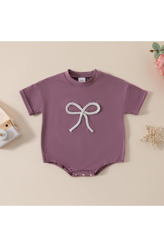 Baby One Pieces for 0-18 Months Pullover Crew Neck Breathable Stretch Going out Lounge Home Sleep Casual Trendy Rompers