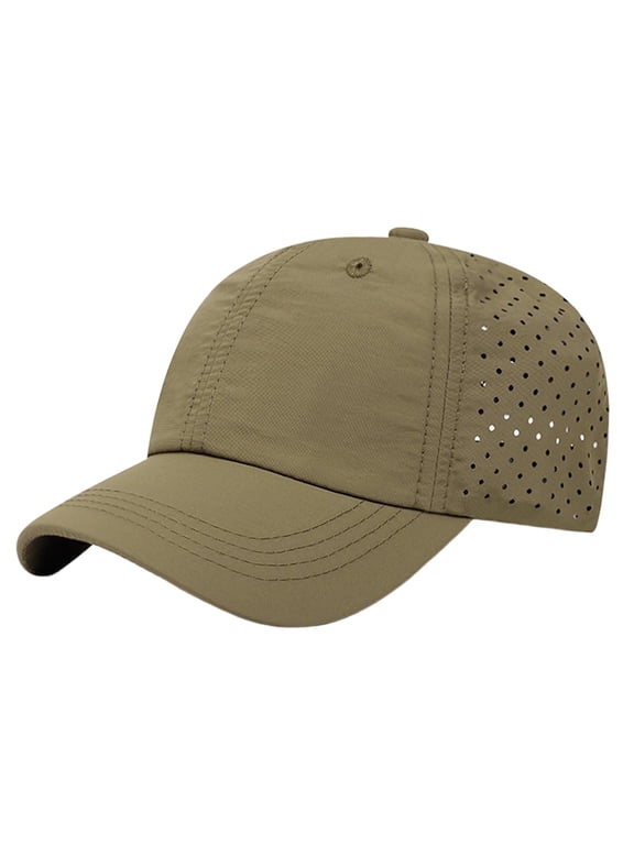 Baseball Cap for Boys Mesh Breathable Workout Hat Kids Children Solid Color Running Workout Sports Hat,Coffee