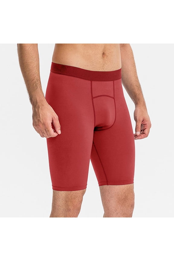 Biker Shorts for Men Slim Fitted Casual Knee Length Lightweight Breathable Running Sports Workout Yoga Shorts