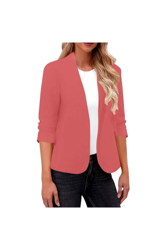 Blazers for Women Long Sleeve Suit Jackets Fashion Fall Cardigan Office Work Business Casual Blouses Tops