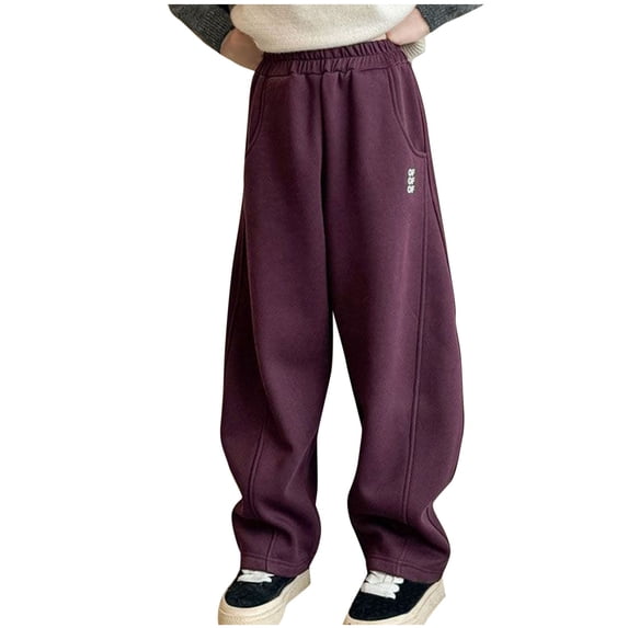 BLCHUNen Boy Girls Clothes Casual Loose High Elastic Waist Sweatpants Comfortable Open Bottom Athletic Pull on Trousers
