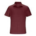thumbnail image 1 of BLCHUNen Button down Shirts for Men Casual Trundown Collar Lightweight Stretch Home Lounge Relaxed Short Sleeve Shirts for Summer, 1 of 8
