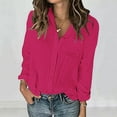 thumbnail image 1 of BLCHUNen Button down Shirts for Women Long Sleeve Cardigan Lightweight Casual Blouses Breathable Workout Sports Exercise Tops, 1 of 8