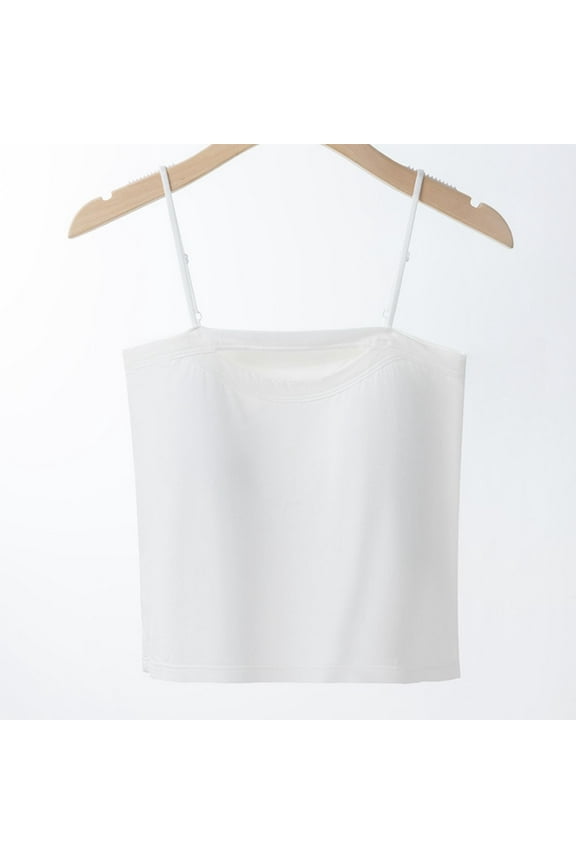 Camisole Tank Tops for Women Casual Sleeveless Spaghetti Strap Slim Fitted Basic Layer Undershirts