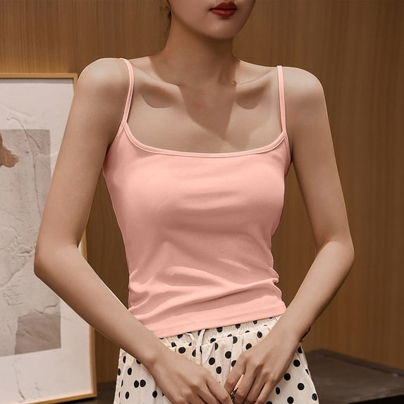 BLCHUNen Camisole Tops for Women Sleeveless Pullover Stretch Slim Fitted Lightweight Casual Sports Active Workout Tank Tops