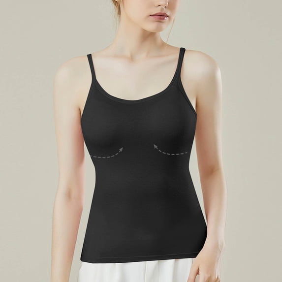 BLCHUNen Camisole Tops for Women Sleeveless Slim Fitted Pullover Lightweight Quick Drying Stretch Casual Trendy Relaxed Tank Tops
