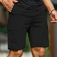 thumbnail image 1 of BLCHUNen Cargo Shorts for Mens Elastic Waist Lightweight Outdoor Hiking Camping Shorts with Pockets, 1 of 7