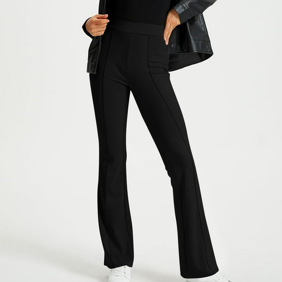 BLCHUNen Casual Pants for Women Corduroy Drawstring Elastic High Waist Casual Loose Workout Trousers with Pockets