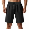 thumbnail image 1 of BLCHUNen Casual Shorts for Men Straight Leg Stretch Drawstring Beach Gym Shorts with Pockets, 1 of 8