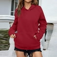 thumbnail image 1 of BLCHUNen Fleece Hoodies for Women Pullover Long Sleeve Tops Workout Sports Gym Active Athletic Casual Sweatshirts with Pocket, 1 of 7