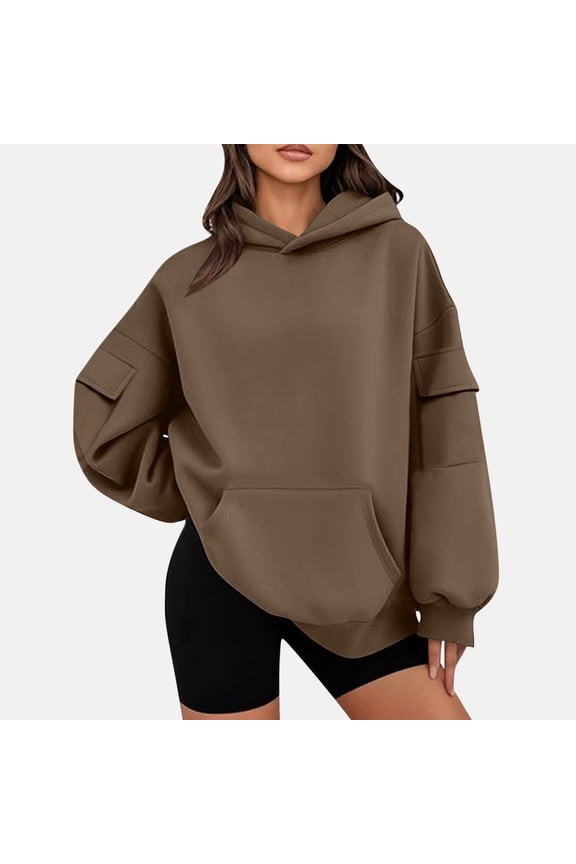 Fleece Hoodies for Women Pullover Tops Long Sleeve Breathable Workout Sports Gym Athletic Active Casual Sweatshirts