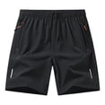 thumbnail image 1 of BLCHUNen Gym Shorts for Men with Pockets Zipper Drawstring Lightweight Quick Drying Summer Workout Shorts, 1 of 8