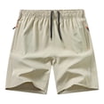 thumbnail image 1 of BLCHUNen Gym Shorts for Men with Pockets Zipper Drawstring Lightweight Quick Drying Summer Workout Shorts, 1 of 2