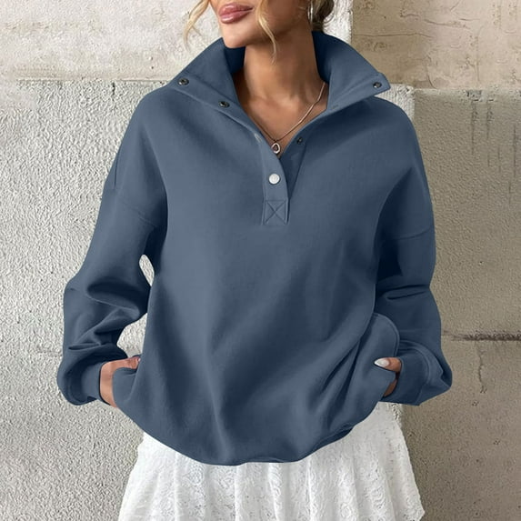BLCHUNen Hoodies for Women Drawstring Pullover Casual Sweatshirts with Pocket Long Sleeve Workout Fall Winter Tops