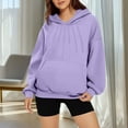 thumbnail image 1 of BLCHUNen Hoodies for Women Long Sleeve Fleece Pullover Tops Breathable Workout Gym Active Sports Casual Sweatshirts with Pocket, 1 of 7