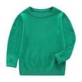 thumbnail image 1 of BLCHUNen Kids Sweaters for 2-12 Years Knitwear Crew Neck Pullover Casual Fall Workout Sports Warm Long Sleeve Tops, 1 of 6