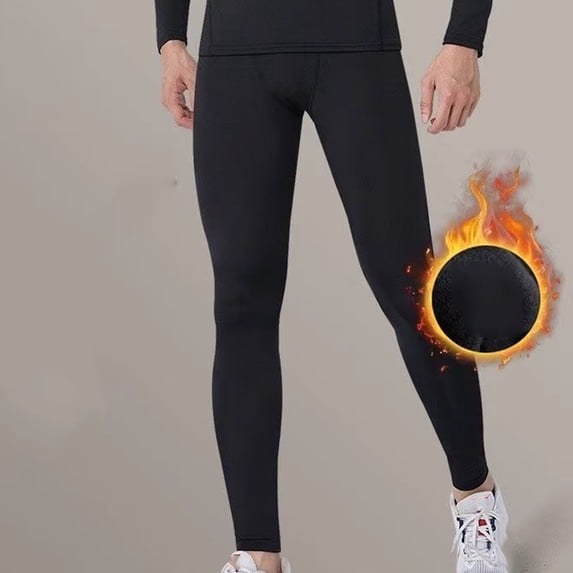 BLCHUNen Legging for Men Fleece Lightweight Elastic Waist Breathable Casual Running Active Sports Workout Yoga Pants
