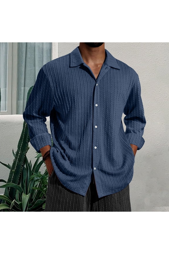 Long Sleeve Shirts for Men Casual Button down Lightweight Breathable Going out Gym Active Athletic Sports Fall Tops