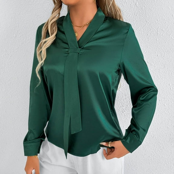 BLCHUNen Long Sleeve Shirts for Women Trendy Pullover Trundown Collar Lightweight Blouses Breathable Workout Casual Fall Tops