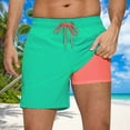 thumbnail image 1 of BLCHUNen Mens Athletic Shorts with Zipper Pockets 2 In 1 Stretch Drawstring Basketball Summer Beach Shorts, 1 of 4