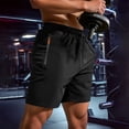 thumbnail image 1 of BLCHUNen Mens Athletic Shorts with Zipper Pockets Quick Drying Elastic Waist Drawstring Running Shorts, 1 of 9