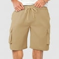 thumbnail image 1 of BLCHUNen Mens Beach Shorts Stretch Drawstring Breathable Athletic Shorts with Pockets Summer, 1 of 7
