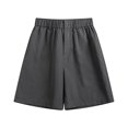 thumbnail image 1 of BLCHUNen Mens Beach Shorts with Zipper Pockets Button Elastic Waist Breathable Athletic Gym Running Shorts, 1 of 5